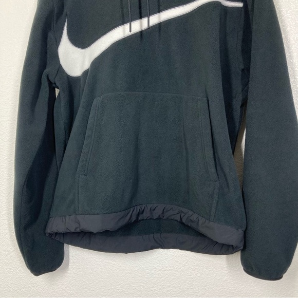 Nike Club Fleece Winterized Pullover Hoodie Mens M Black Lightweight - Picture 9 of 16
